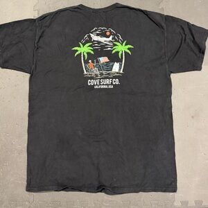 Cove Surf Co. Black Graphic T-Shirt